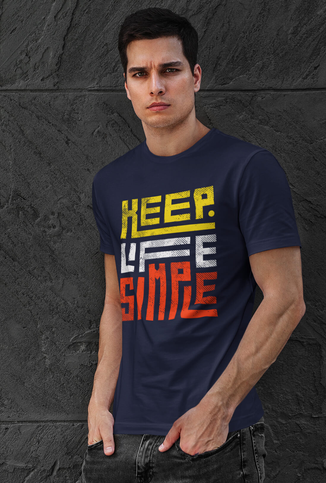 Keep Life Simple Men's Cotton T-Shirt