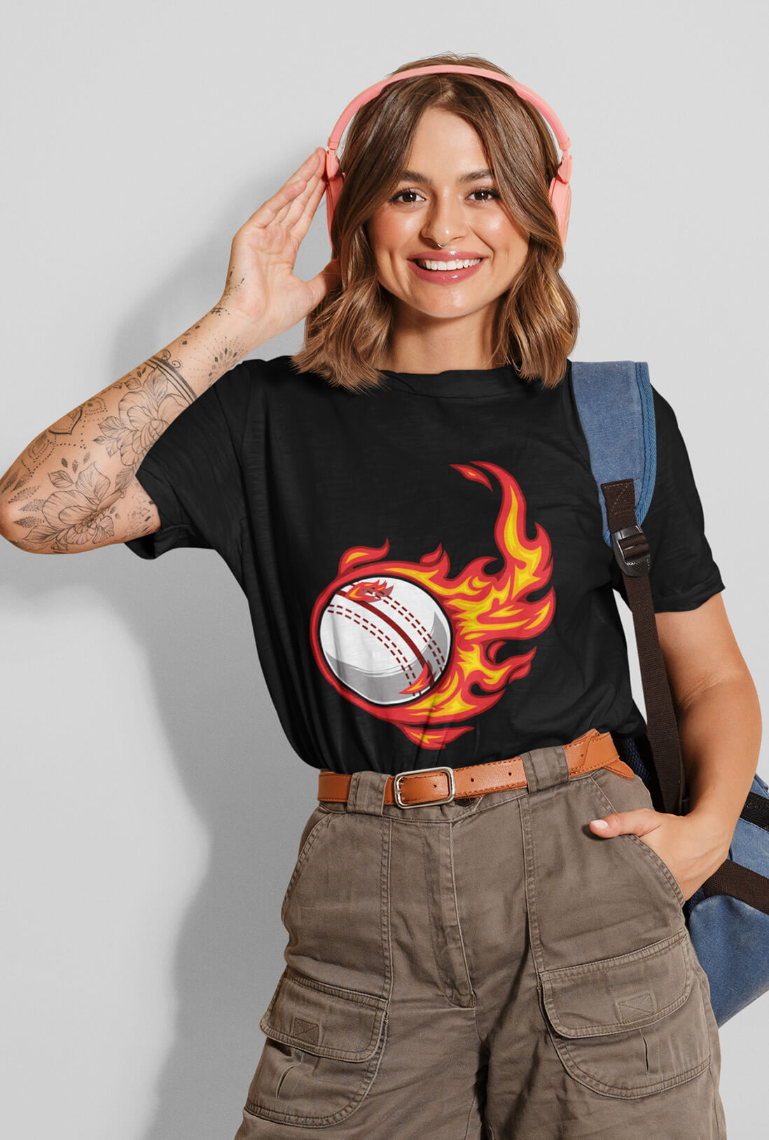 Fire Ball Women's Oversized T-Shirt