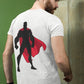 Superhero Character Men's Back Print T-Shirt