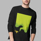 Smoke From Lamp Men's Full Sleeve Cotton T-Shirt