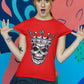 Skull Wear Crown Women's Cotton T-Shirt