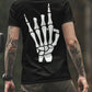 Skeleton Hand Men's Back Print T-Shirt