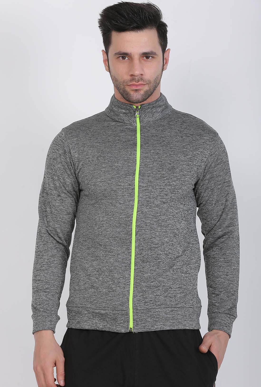 Sports Wear Grey Zipper