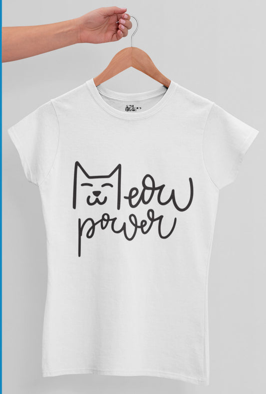 Meow Power Women's Cotton T-Shirt