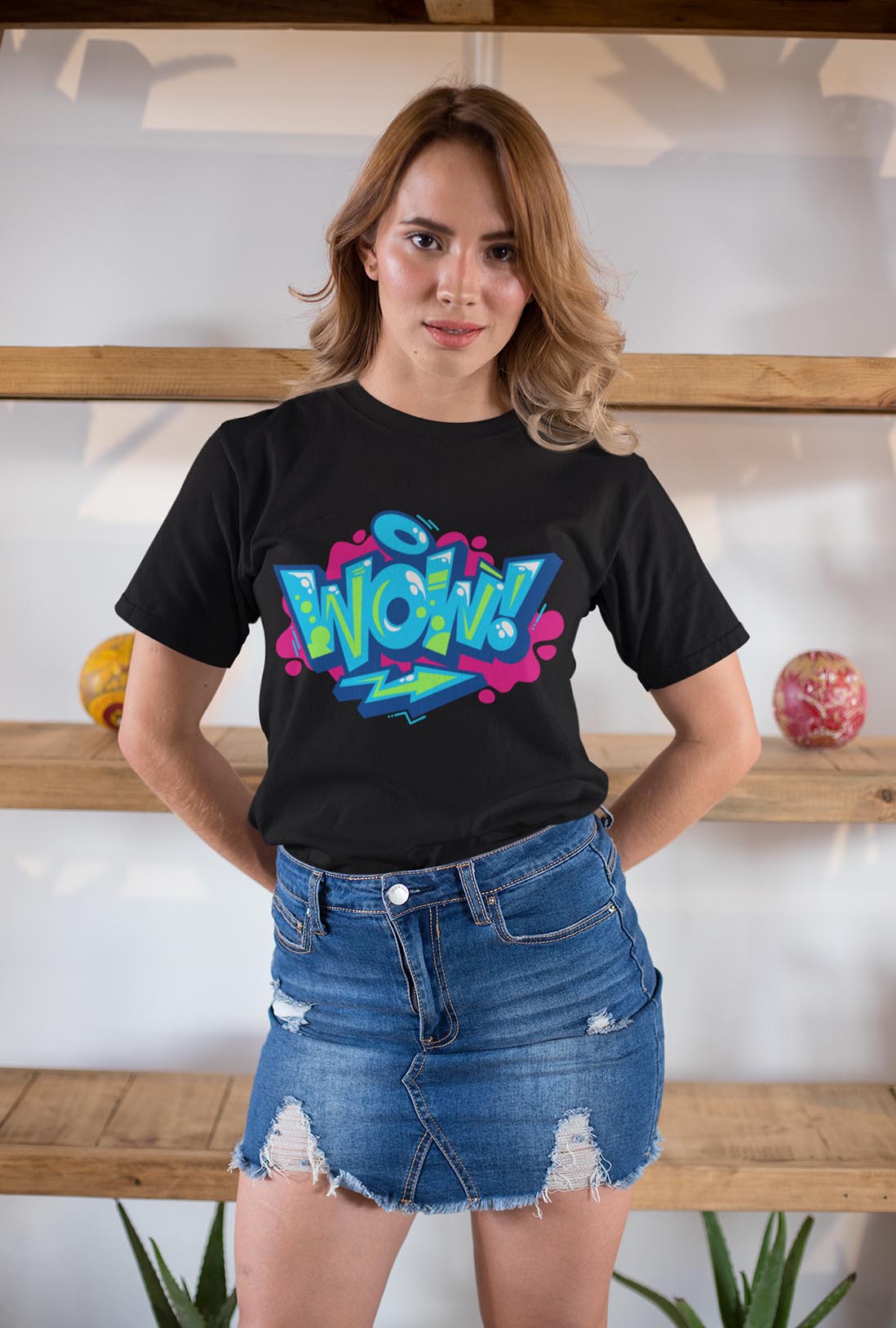 Wow Women's Cotton T-Shirt