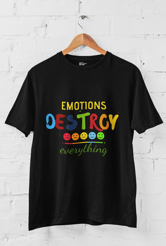 Emotions Destroy Men's Cotton T-Shirt