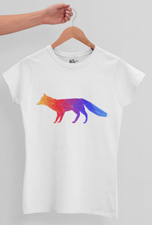 Colorful Fox Women's Cotton T-Shirt