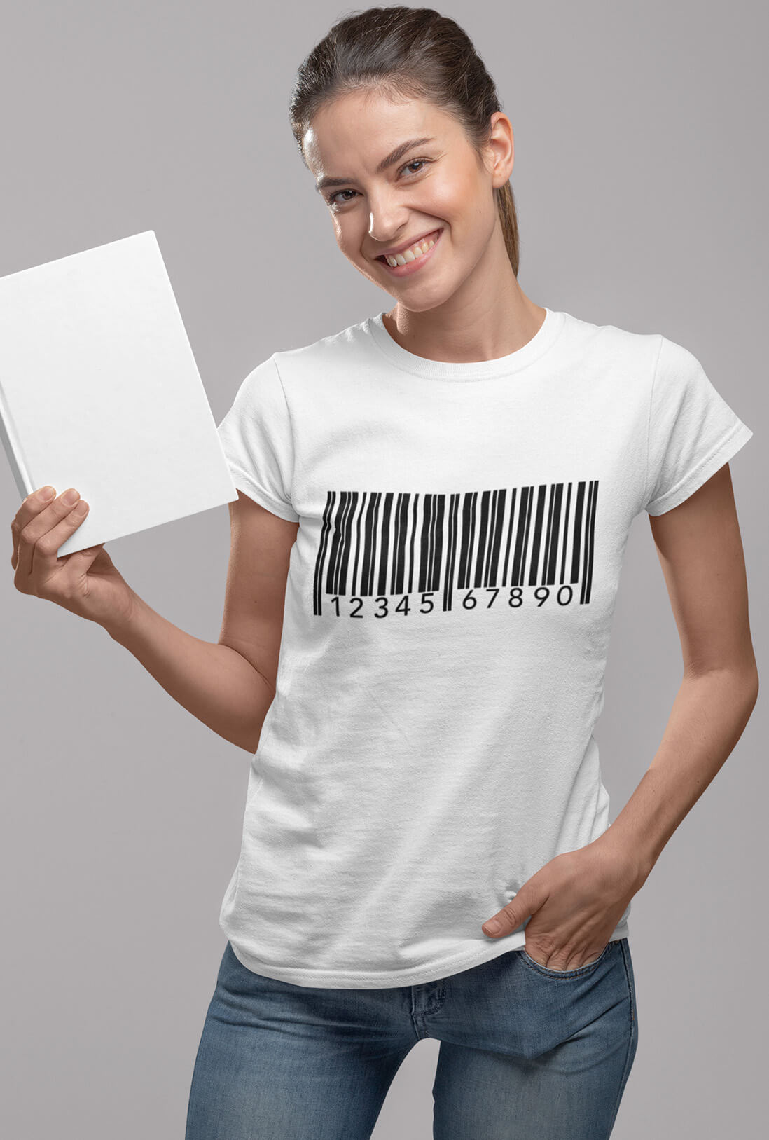 Bar Code Women's Cotton T-Shirt