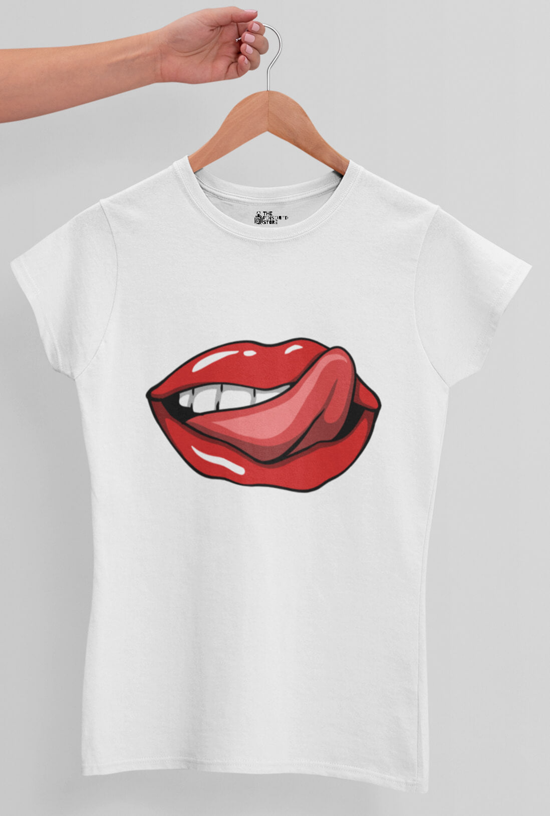 Tonge On Lips Women's Cotton T-Shirt