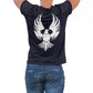 Flying Eagle Men's Back Print T-Shirt