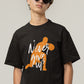 Never Give Up Men's Oversized T-Shirt