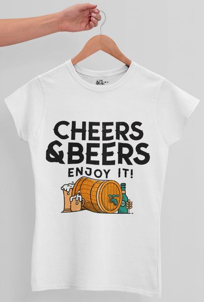 Cheers & Beers Women's Cotton T-Shirt