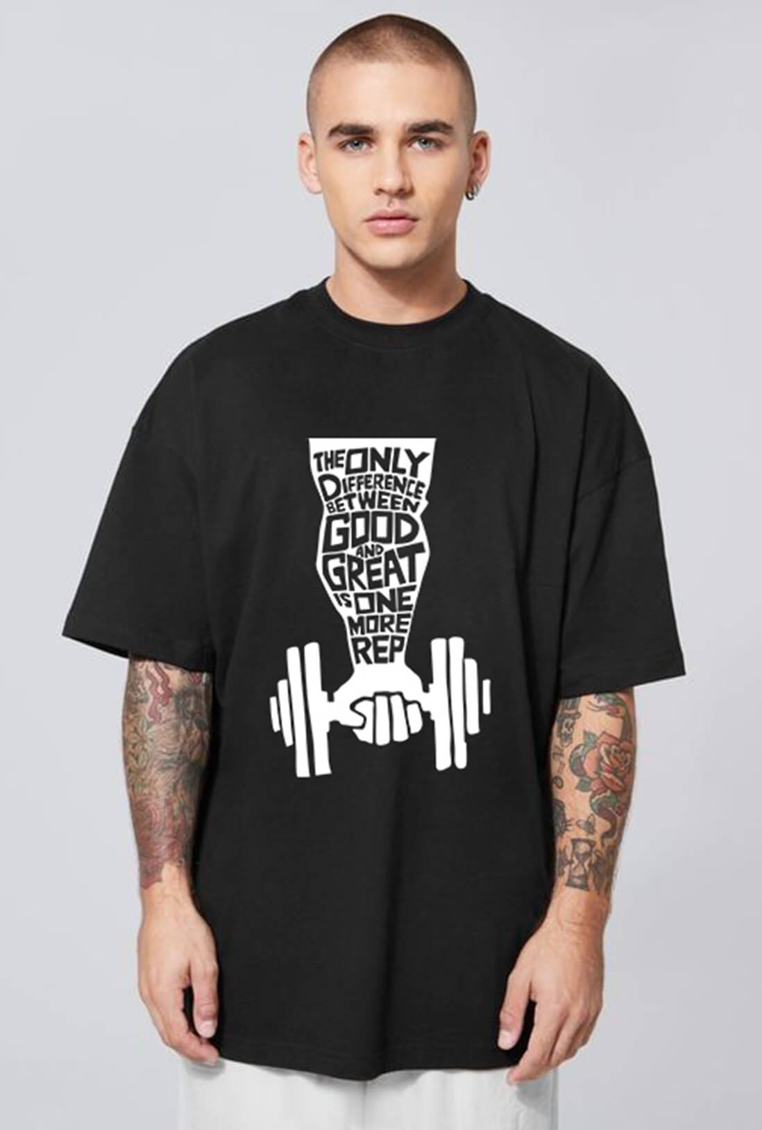 One More Rep Men's Oversized T-Shirt