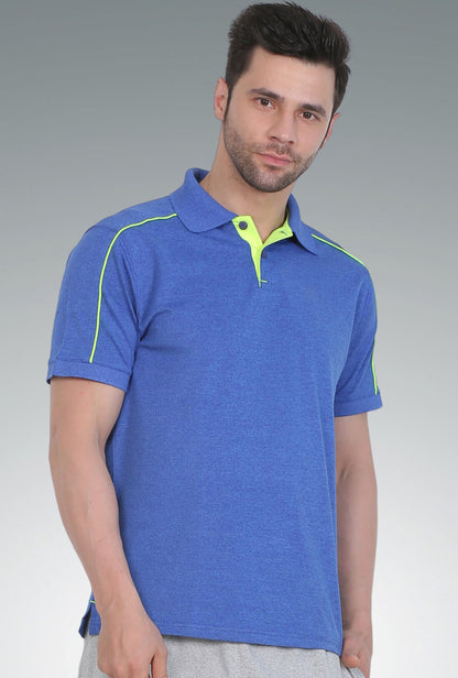 Men's Melange Blue T-Shirt