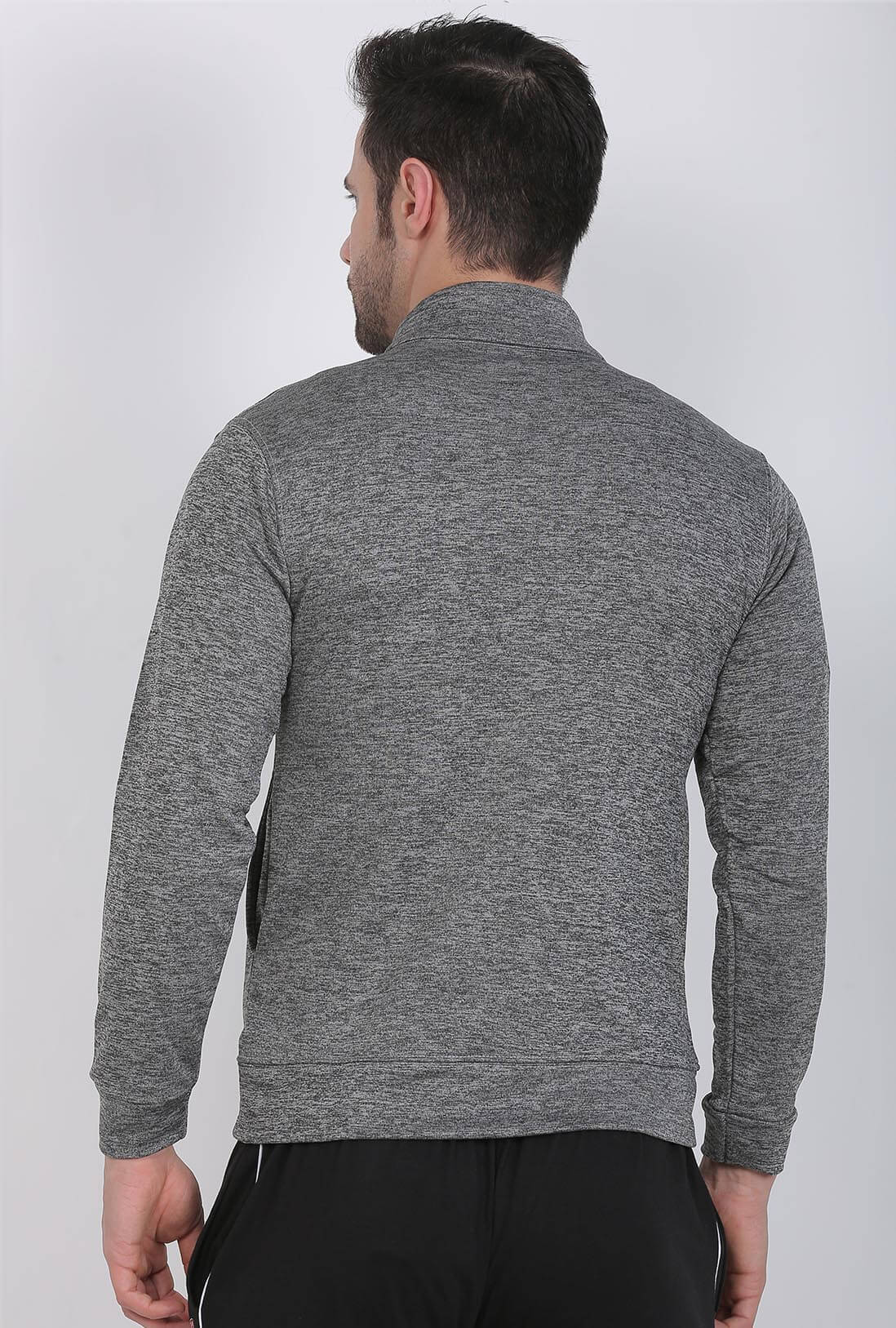 Sports Wear Grey Zipper