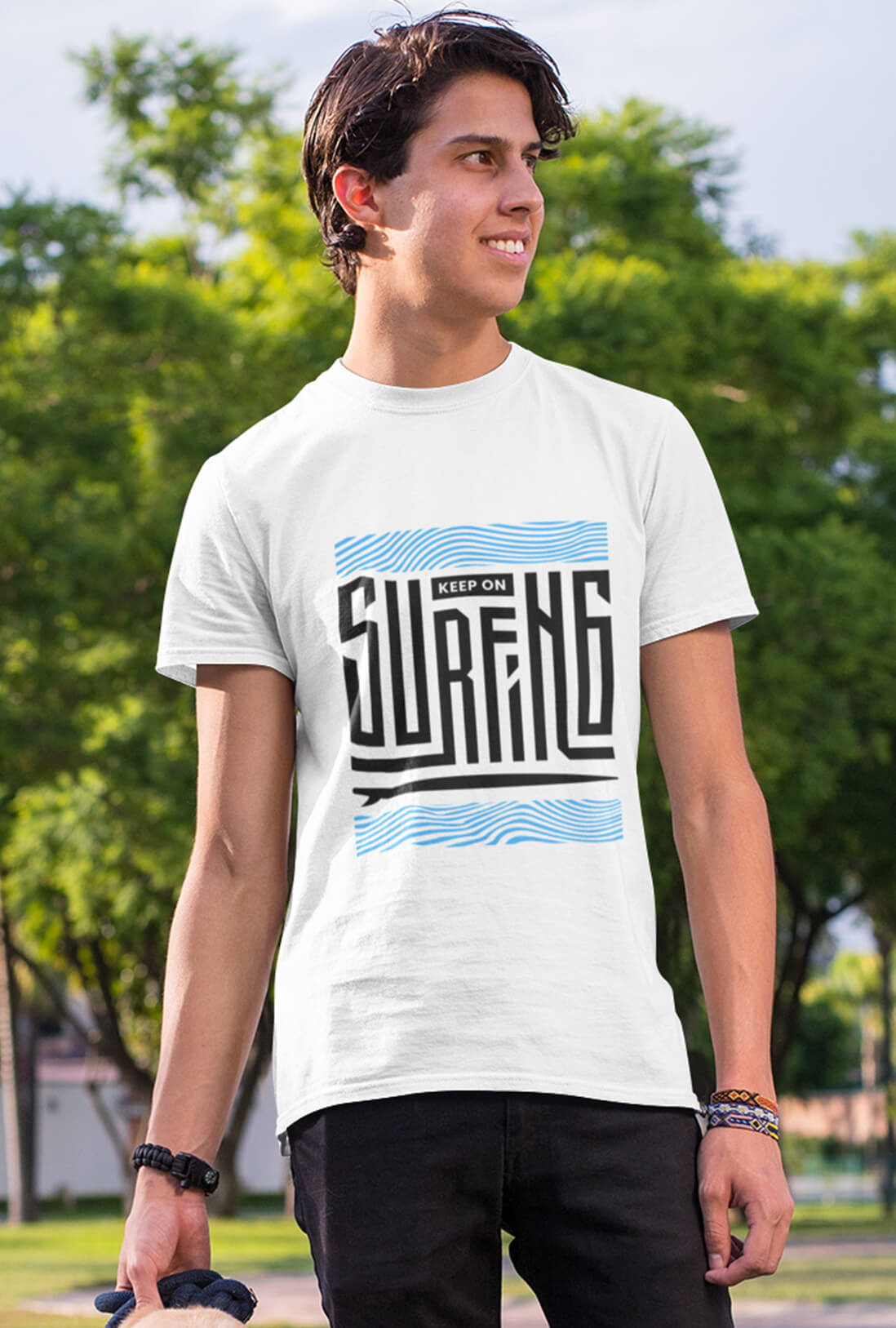 Keep On Surfing Men's Printed T-Shirts