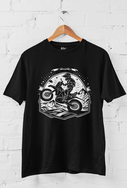 Motorbike Rider Men's Printed T-Shirt