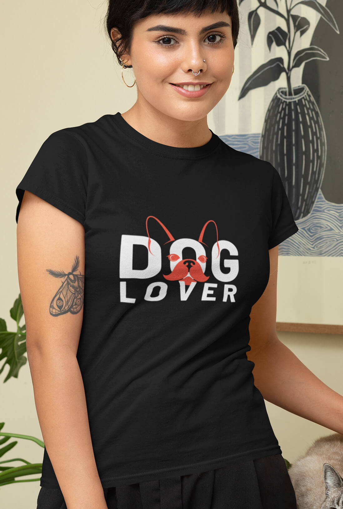 Dog Lover Women's Cotton T-Shirt