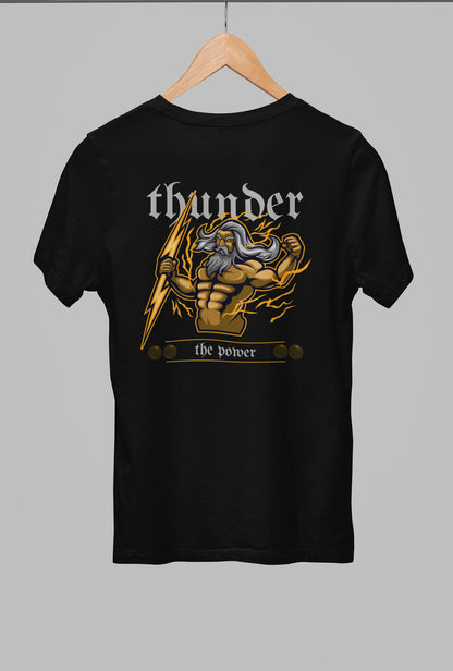 Thunder Men's Back Print T-Shirt