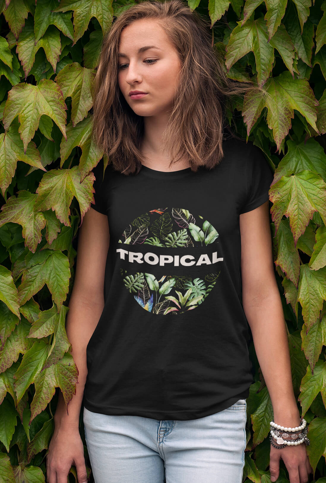 Tropical Women's Cotton T-Shirt