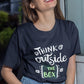 Think Outside The Box  Women's Oversized T-Shirt