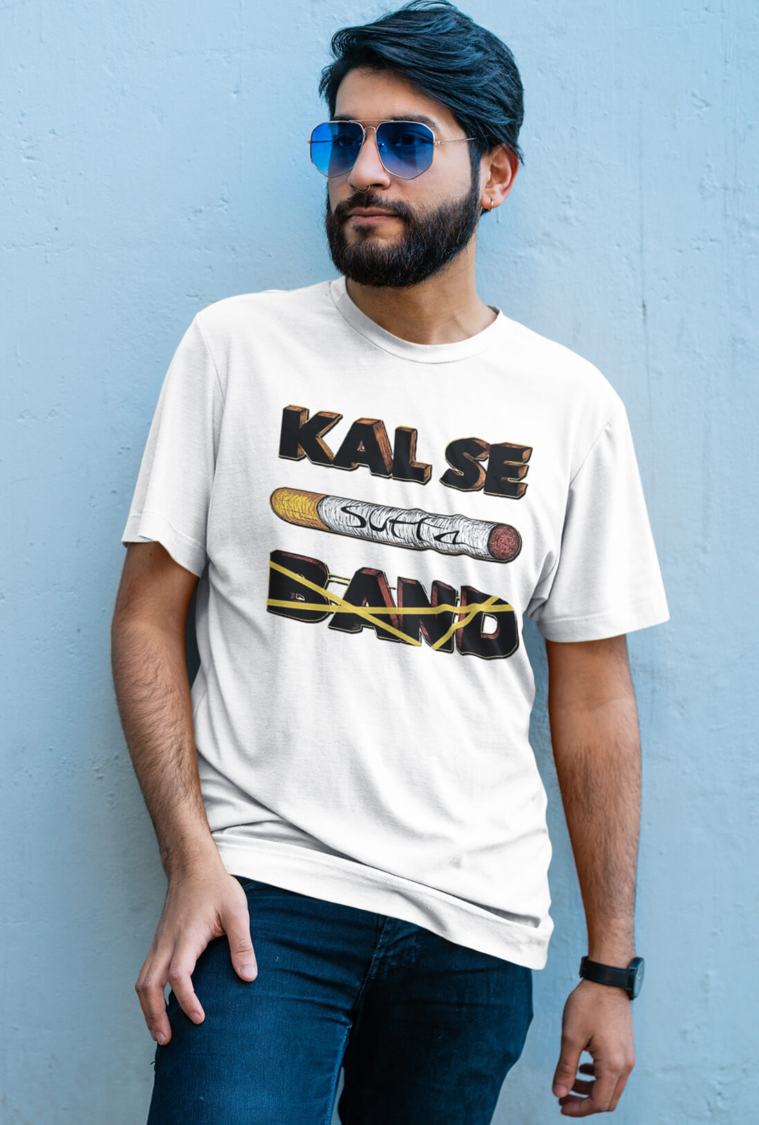 Kal Se Suta Band Men's Cotton T-Shirt