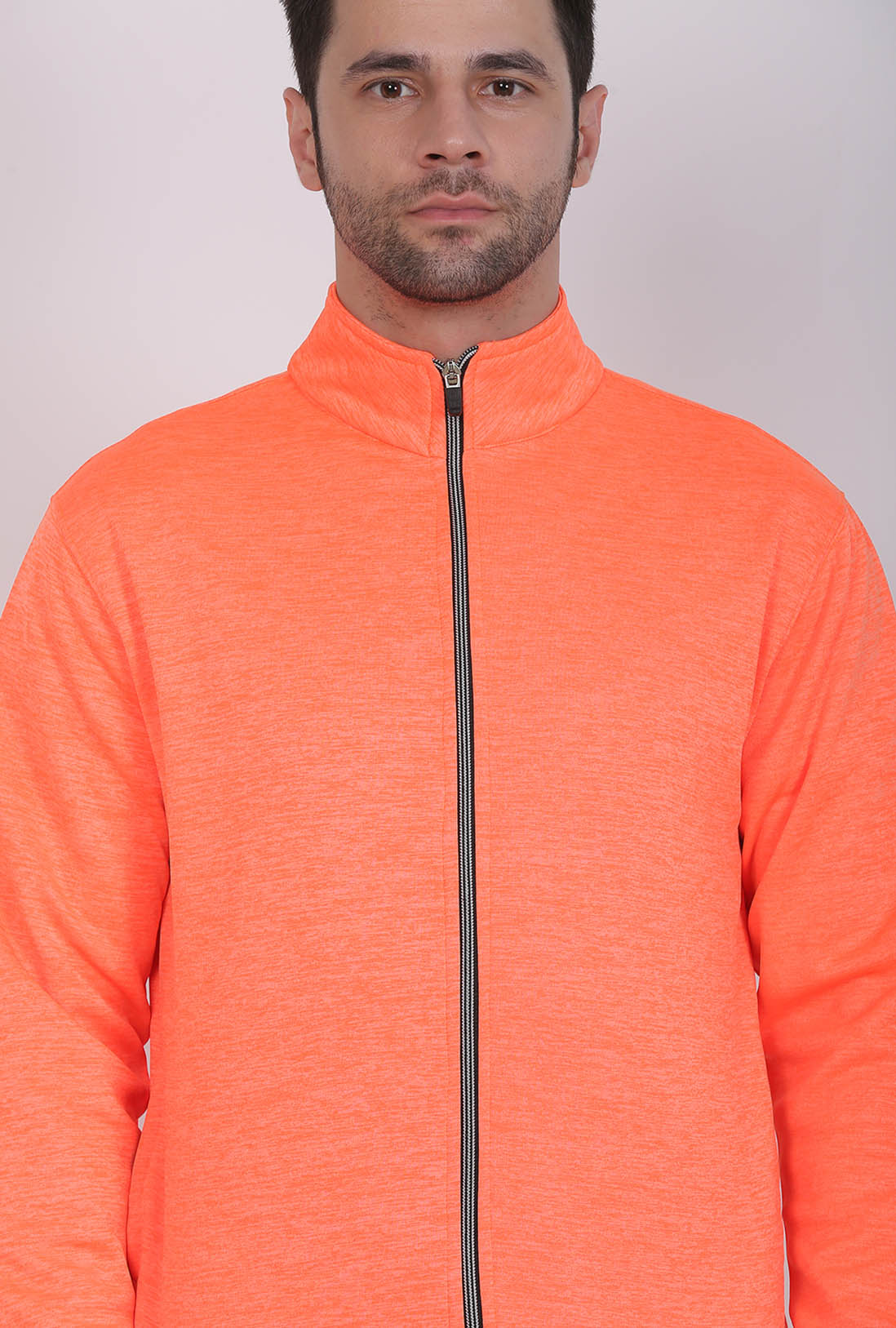 Sports Wear Orange Zipper