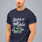 Think Outside The Box  Men's Cotton T-Shirt