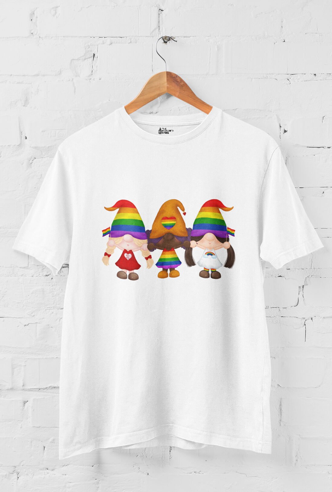 Rainbow Gnomes Women's Cotton T-Shirt