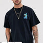 Zombie Bear Men's Oversized Front & Back Print T-Shirt
