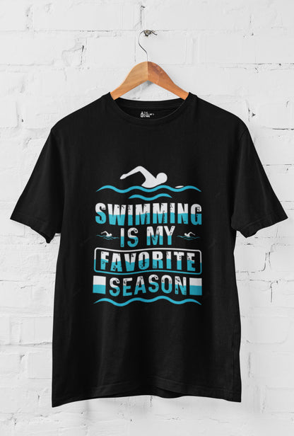 Swimming Is My Favorite Men's Cotton T-Shirt