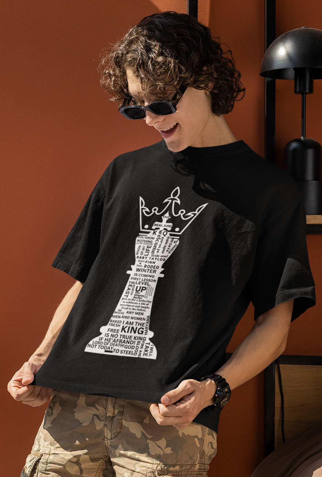 Chess King Men's Oversized T-Shirt