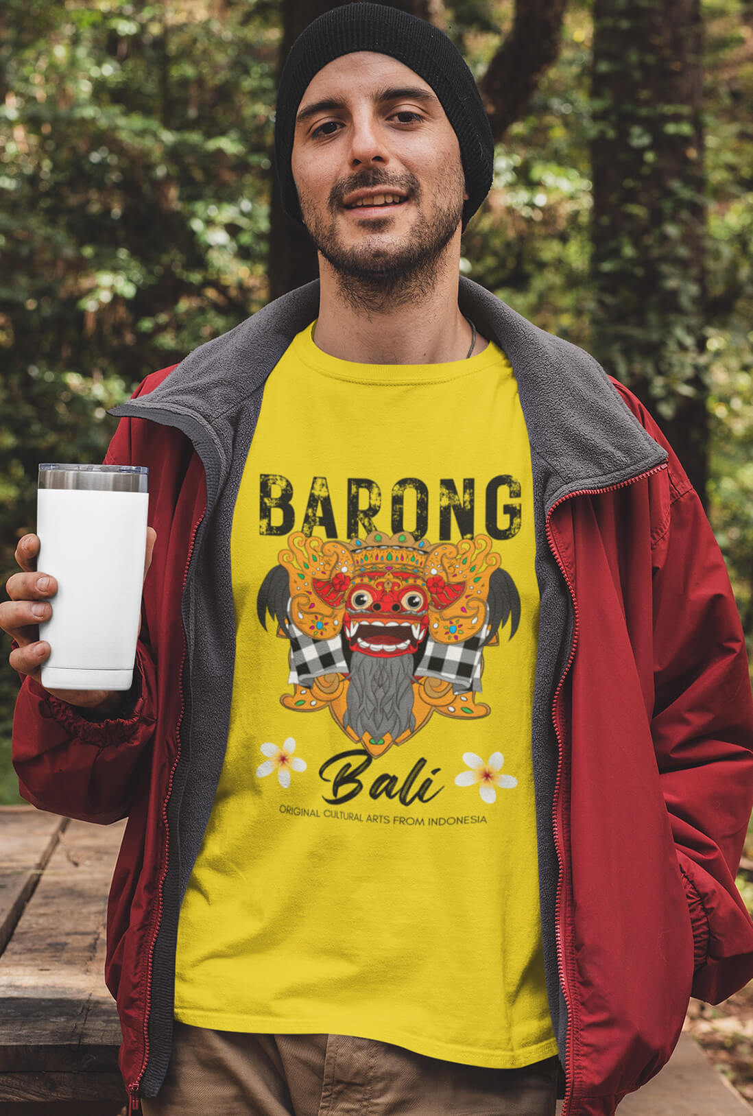 Barong Bali Men's Cotton T-Shirt