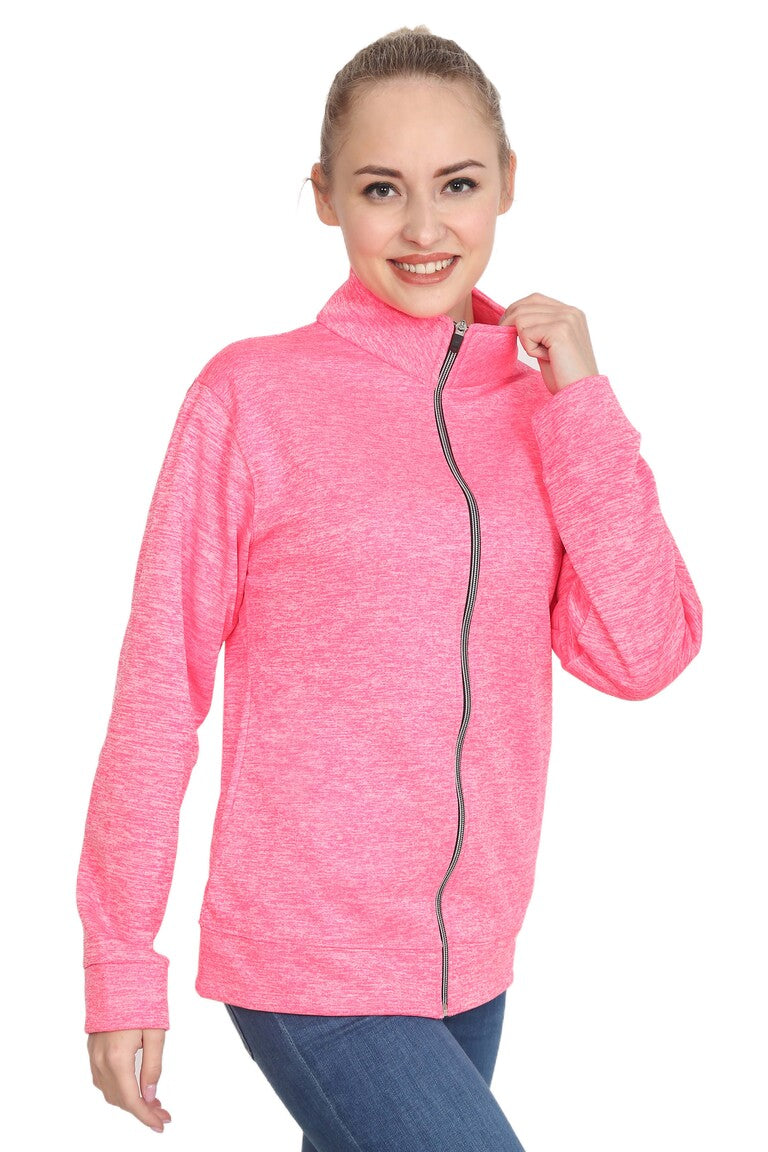 Sports Wear Pink Zipper