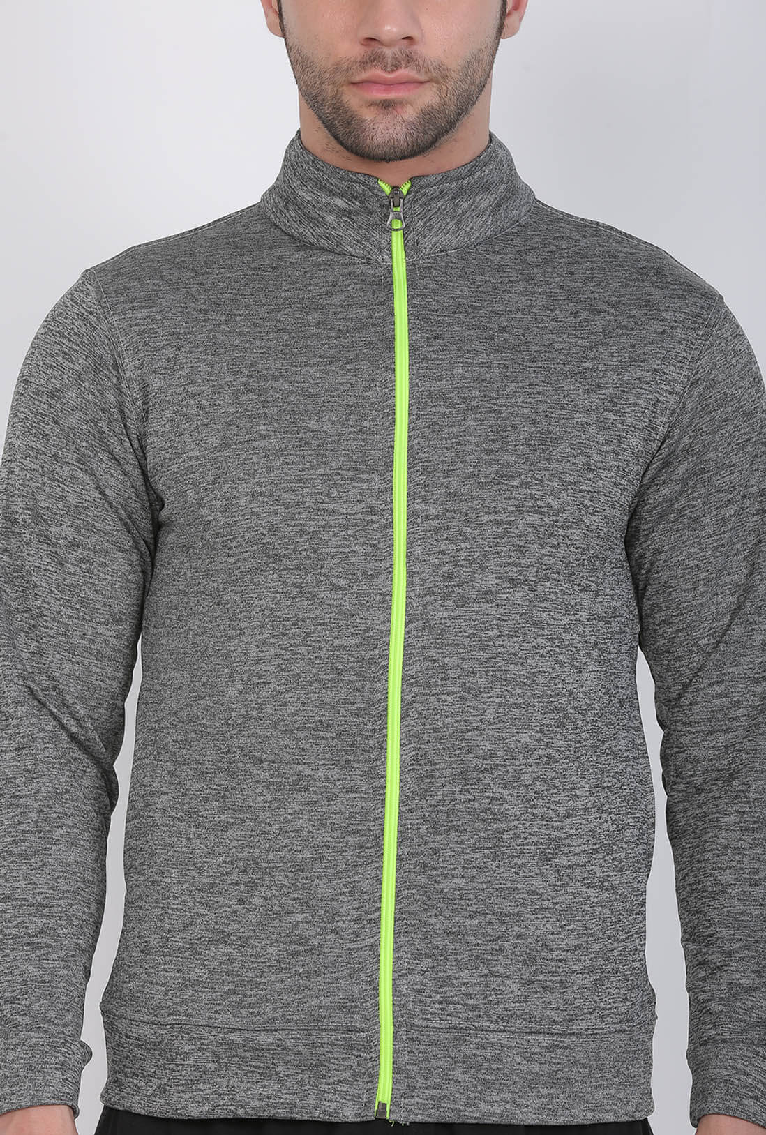 Sports Wear Grey Zipper