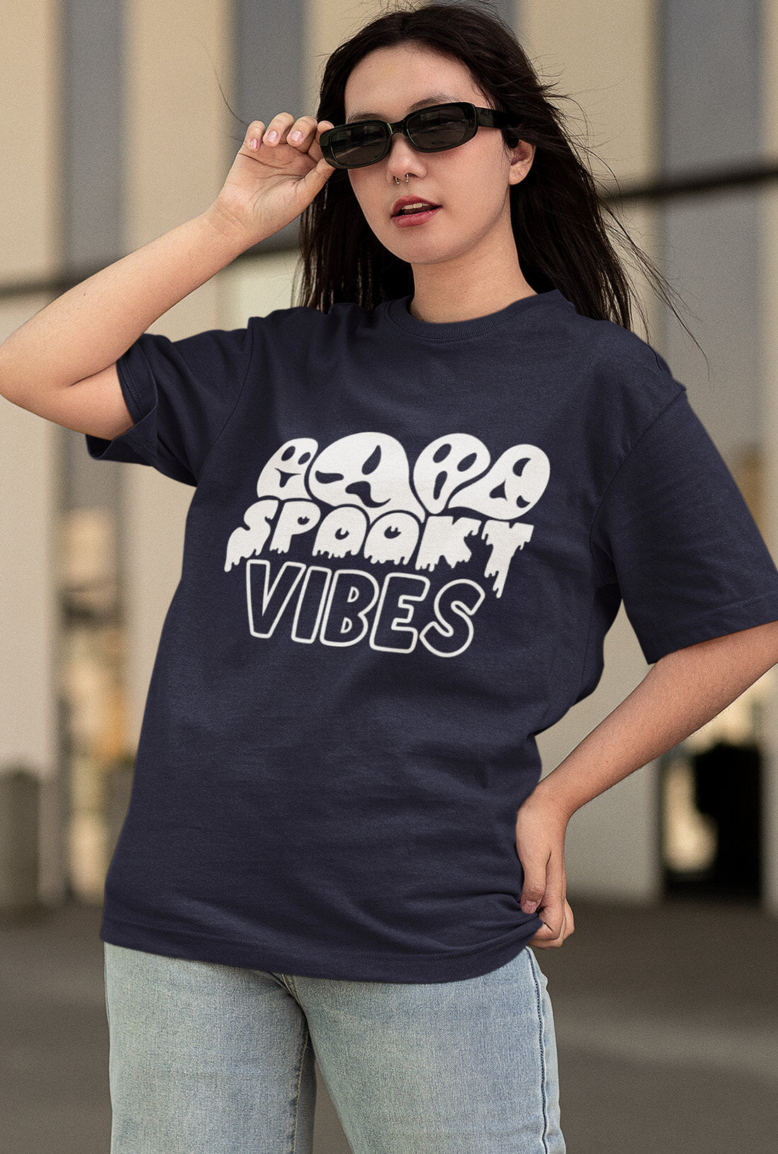 Spooky Vibes Women's Oversized T-Shirt