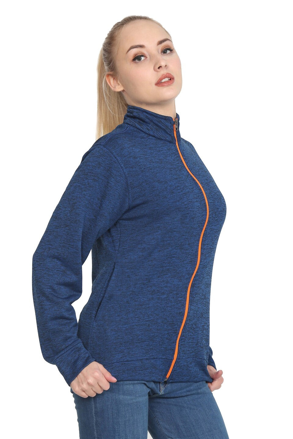 Sports Wear Royal Blue Zipper