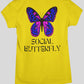 Social Butterfly Women's Back Print T-Shirt