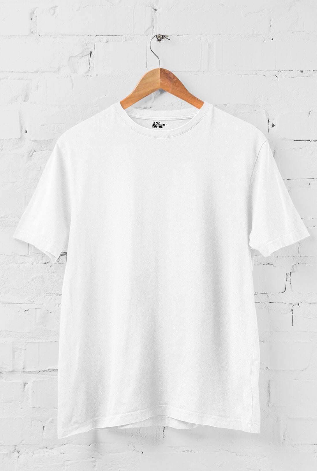 Men's Plain White Cotton T-Shirt