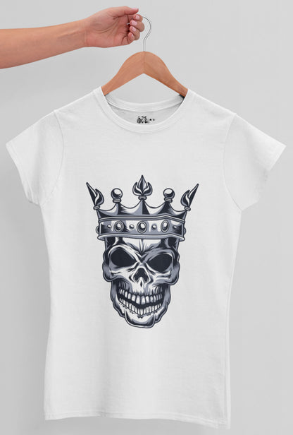 Skull Wear Crown Women's Cotton T-Shirt