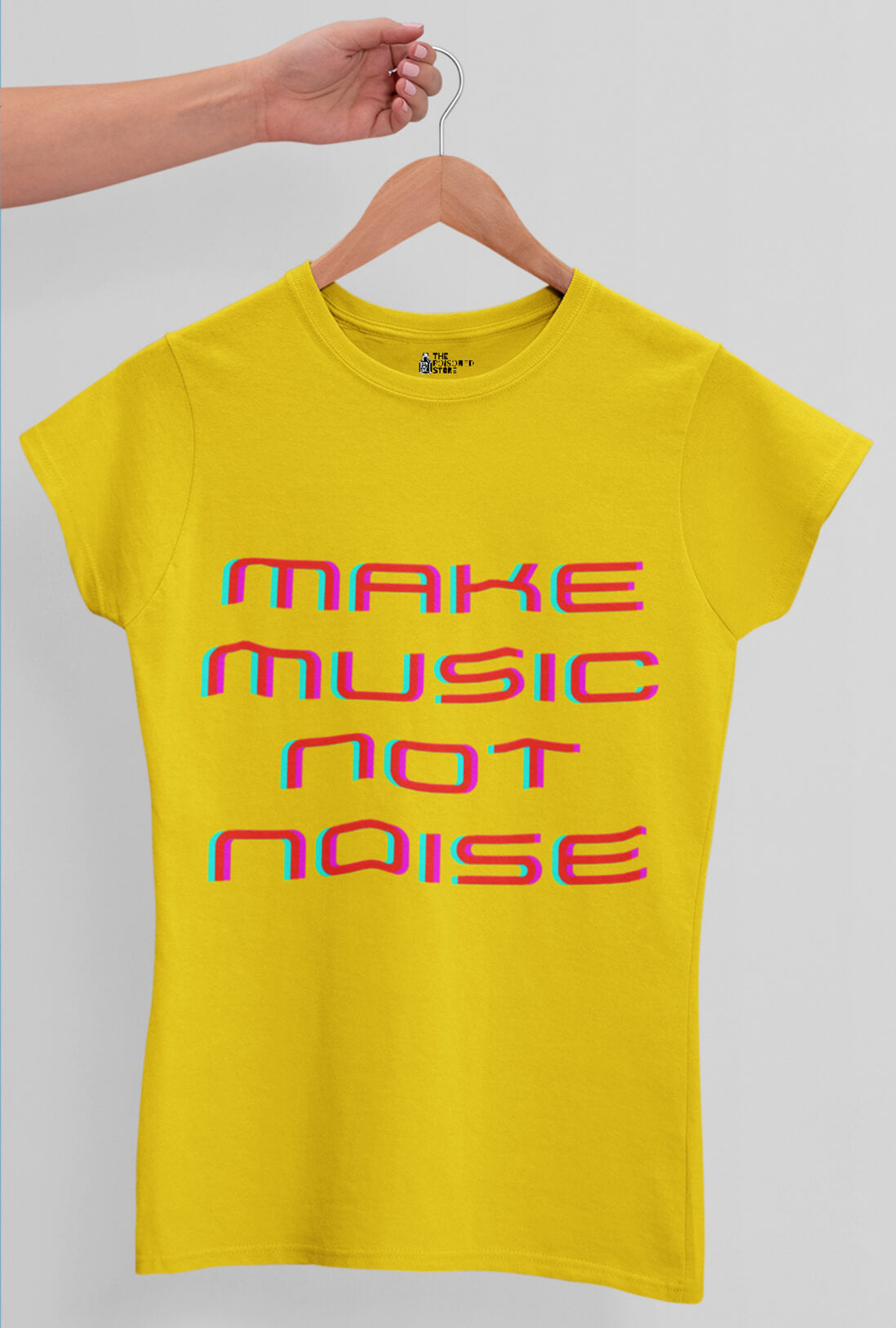 Make Music Not Noise Women's Cotton T-Shirt