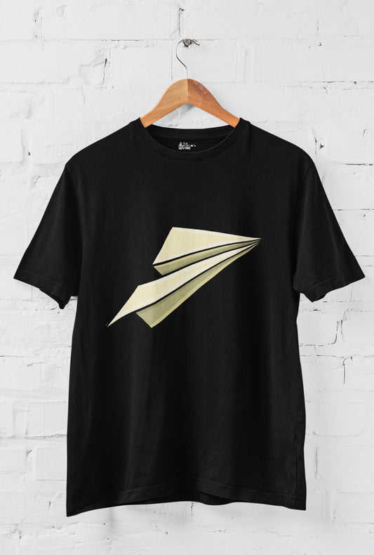 Paper Plane Men's Cotton T-Shirt