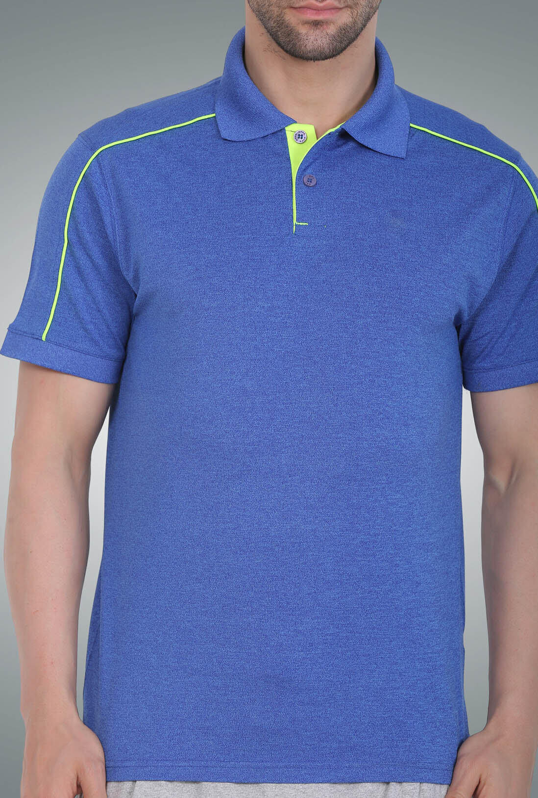 Men's Melange Blue T-Shirt