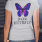 Social Butterfly Women's Back Print T-Shirt