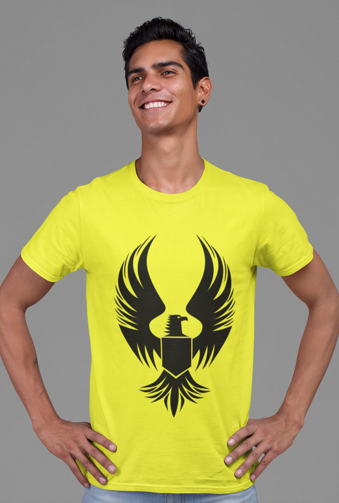 Flying Eagle Men's Cotton T-Shirt