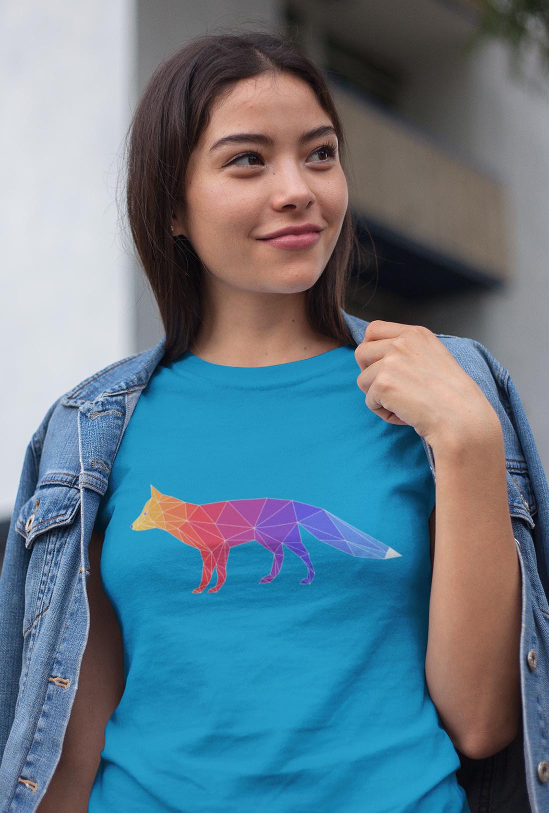 Colorful Fox Women's Cotton T-Shirt