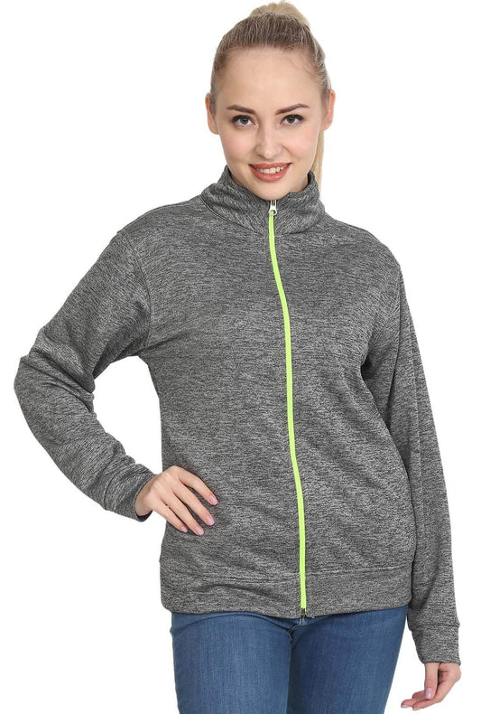 Sports Wear Grey Zipper