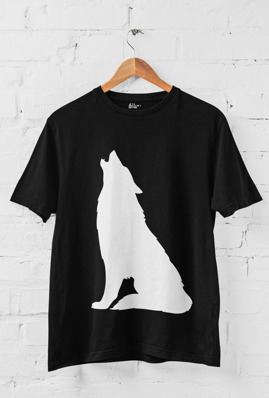 Night Wolf Men's Cotton T-Shirt