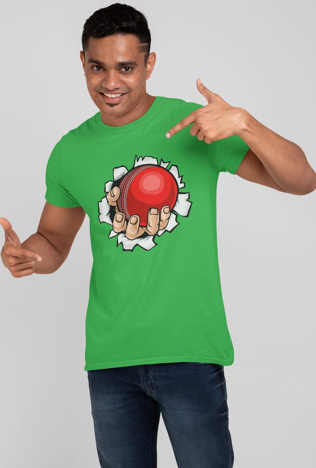 Cricket Ball Men's Cotton T-Shirt