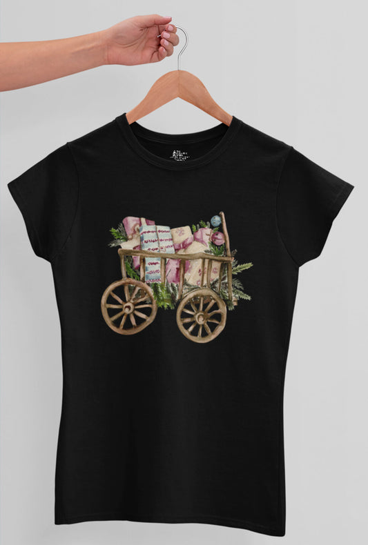 Vintage Cart Women's Cotton T-Shirt